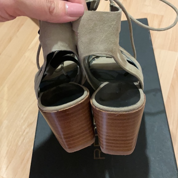 Rebecca Minkoff Issa Lace Up Block Heel Sandal - Picture 6 of 8